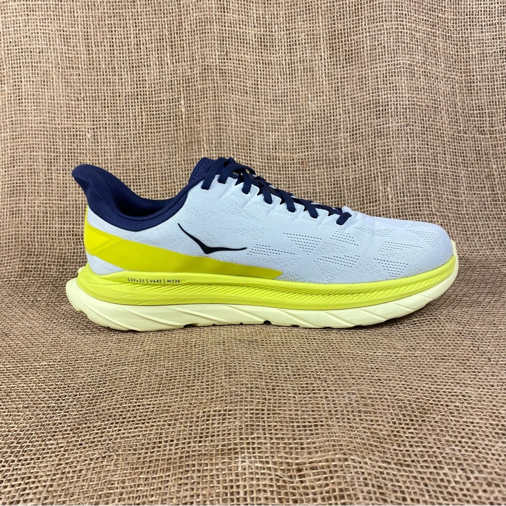 🛑SOLD🛑  Hoka One One Running Shoes Mach 4 Walking White Neon Lite Weight 12 D - Picture 3 of 13
